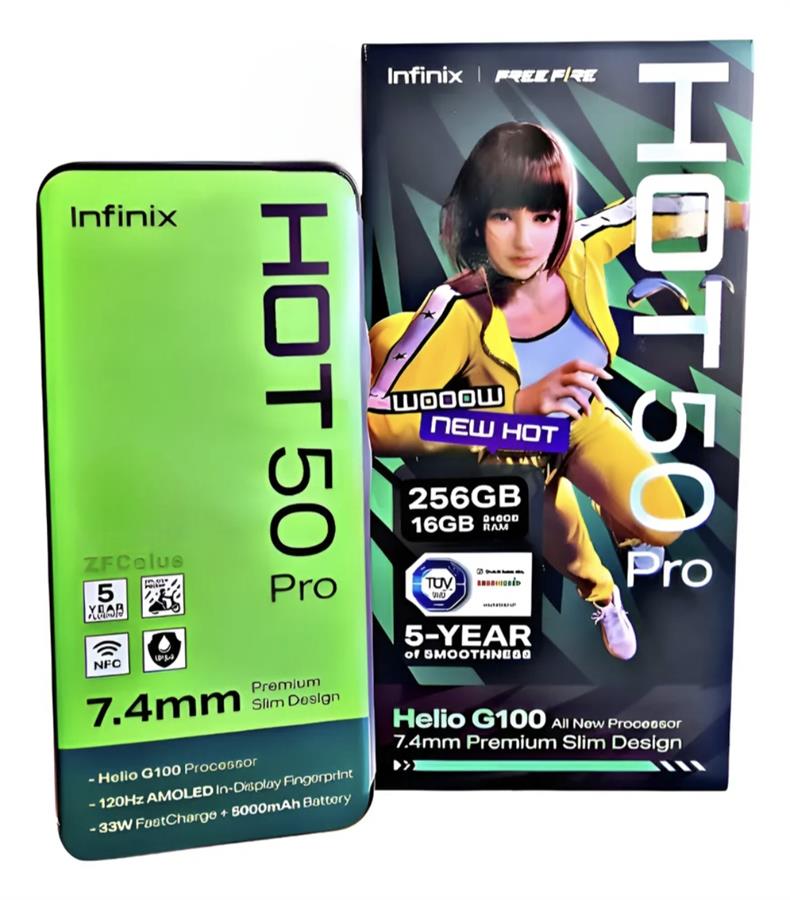 INFINIX HOT 50 PRO 4G 8RAM/256GB (8+8RAM) Ed. Free Fire