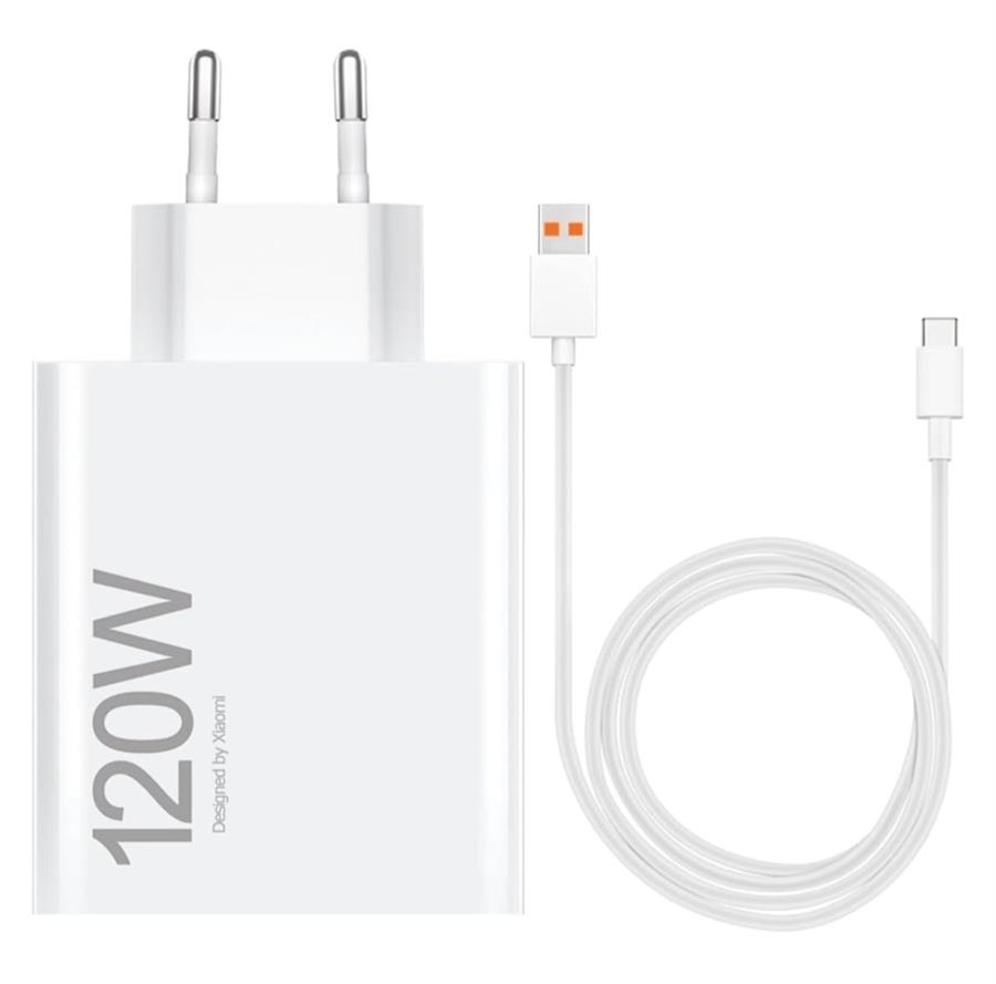 Cargador Xiaomi Mi HyperCharge 120W | MDY-14-EE USB-A  + Cable Tipo-C - Blanco - ORIGINAL