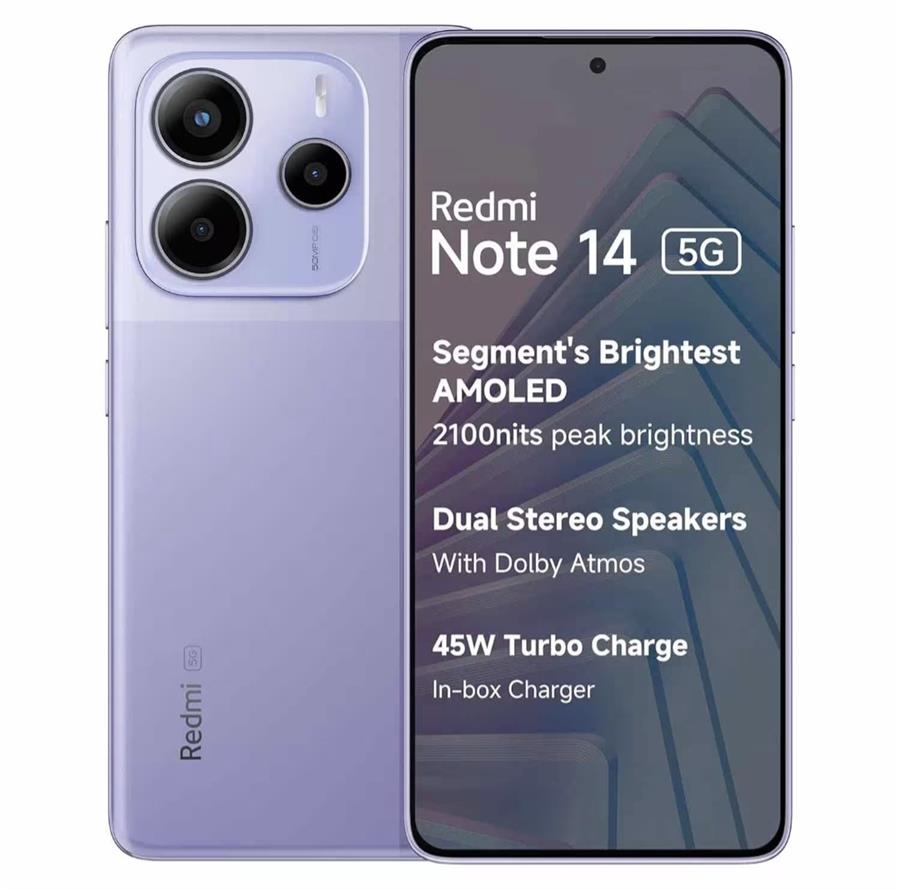 Xiaomi Redmi Note 14 5G Global 256GB 8GB RAM Dual SIM Pantalla 6.67" - Púrpura