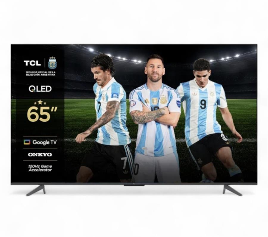 SMART TV TCL QLED 65" 65C655 UHD 4K Google TV-RV - Negro - Patrocio Oficial CONMEBOL LIBERTADORES